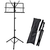 Los mejores  - Display4top Soporte de Atril con Altura Ajustable para Partituras- Atril Portátil Plegable de Metal con Bolsa de…